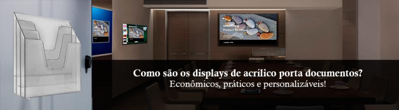 Como são os displays de acrílico porta documentos? Como são os displays de acrílico porta documentos?