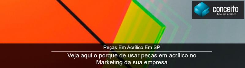 Peças de acrílico no Marketing Peças de acrílico no Marketing